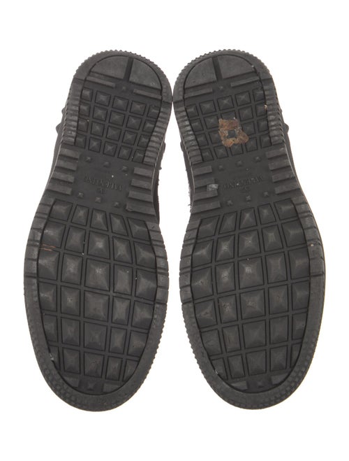 Valentino Rockstud Accents Leather Sneakers