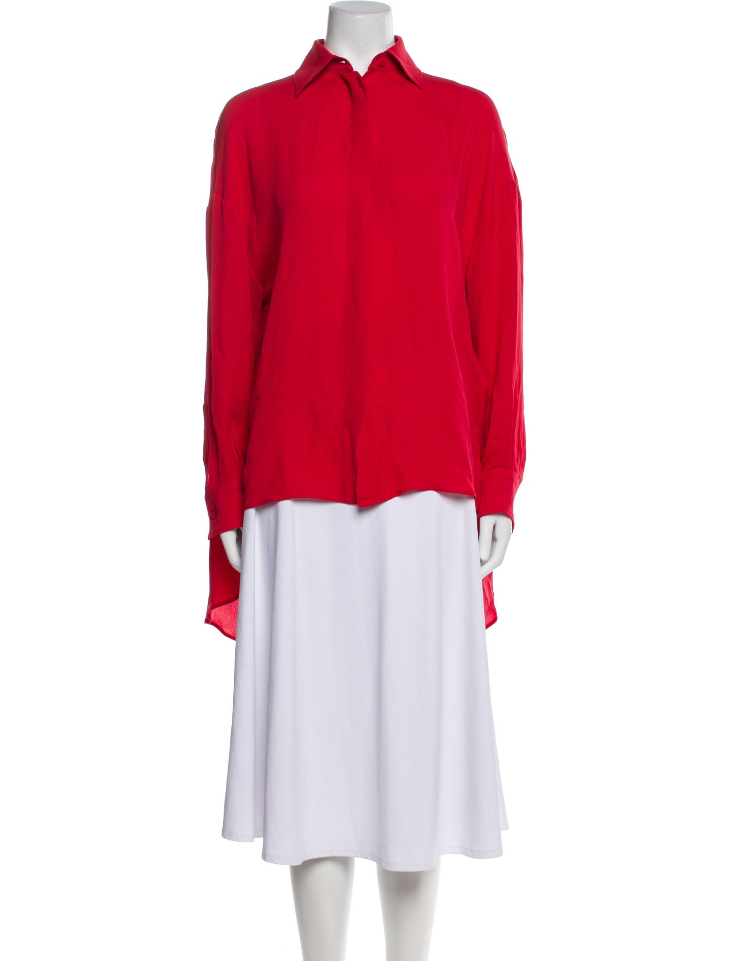 Valentino Silk Mock Neck Blouse