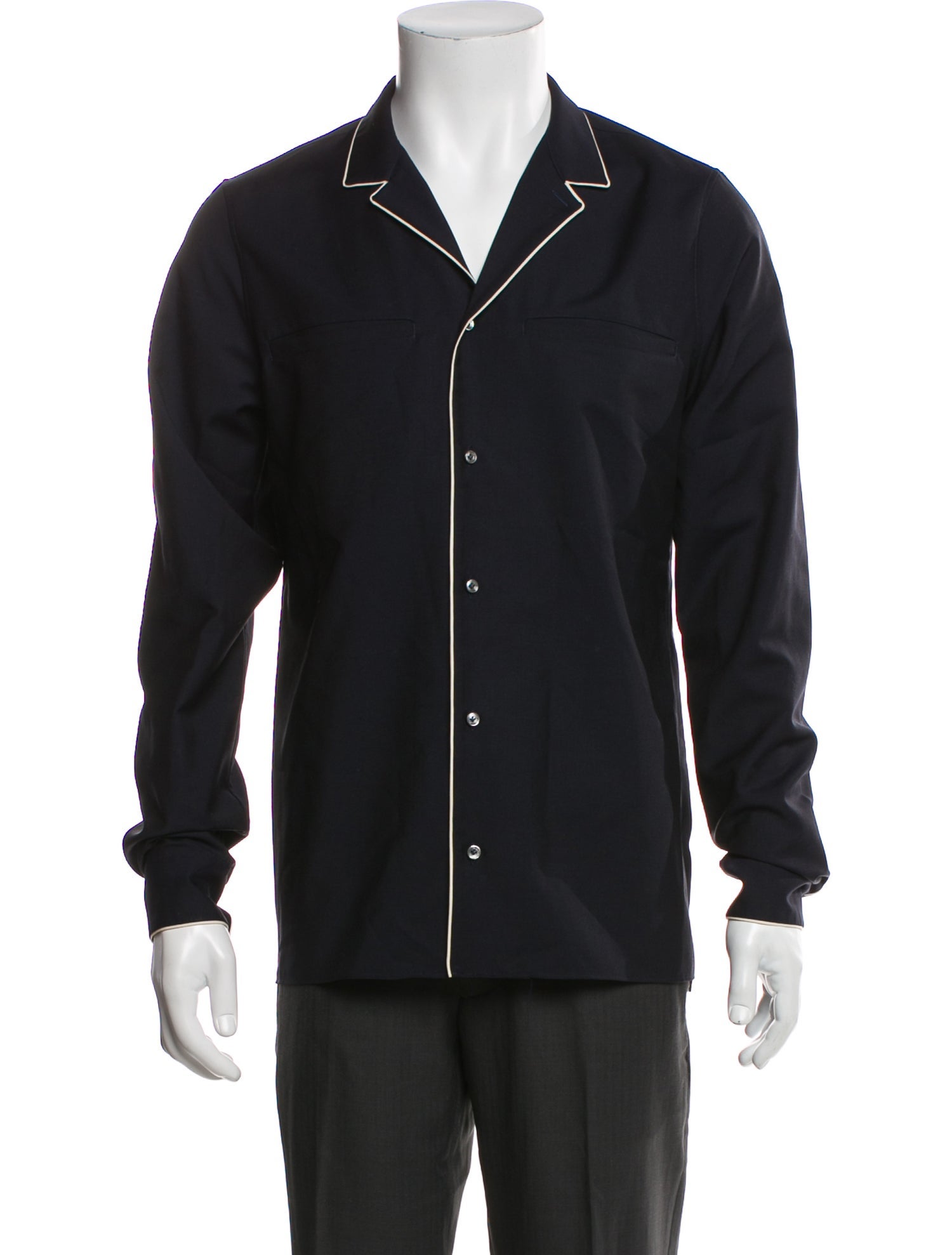 Valentino Rockstud Accents Wool Pajama Top
