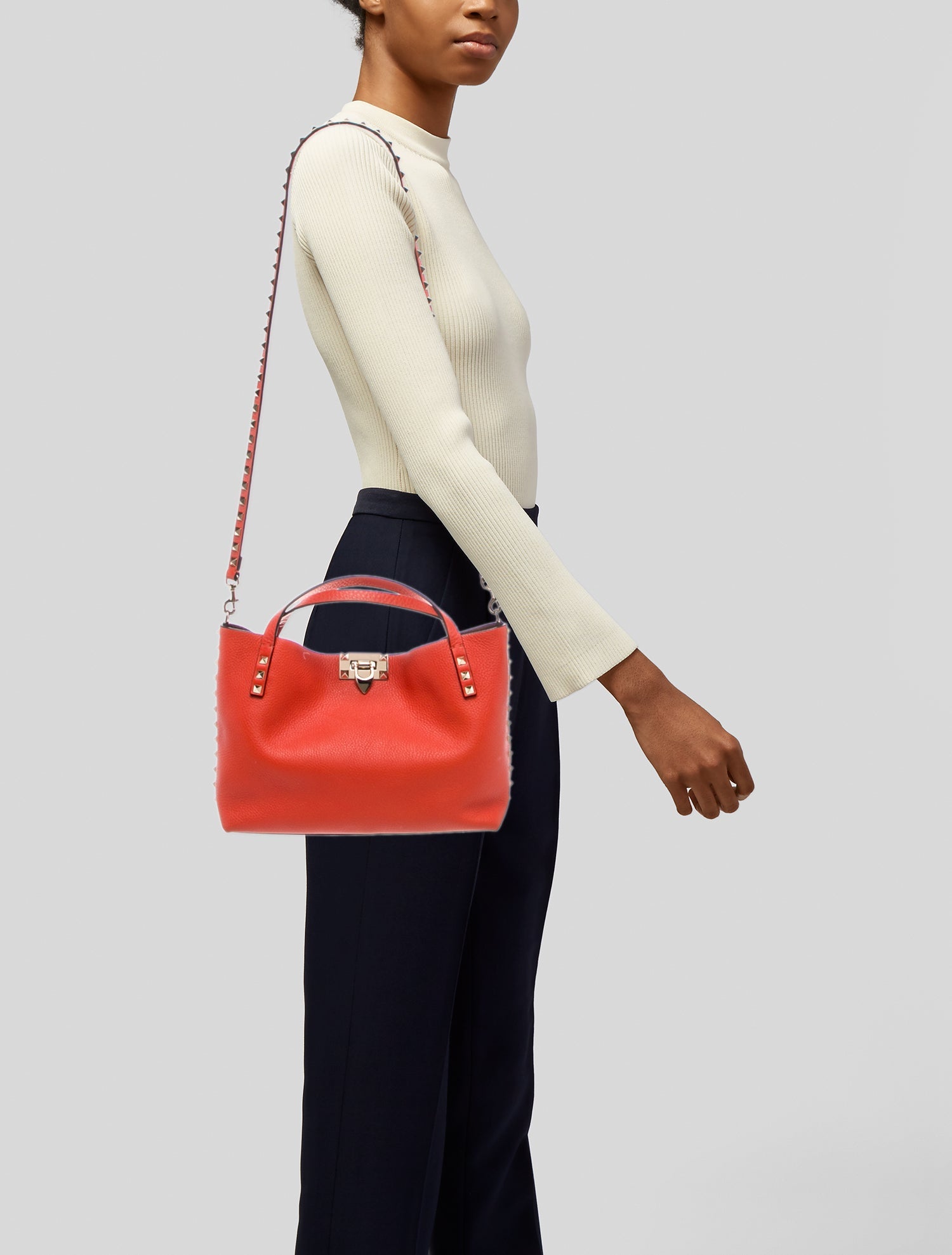 Valentino Rockstud Hobo