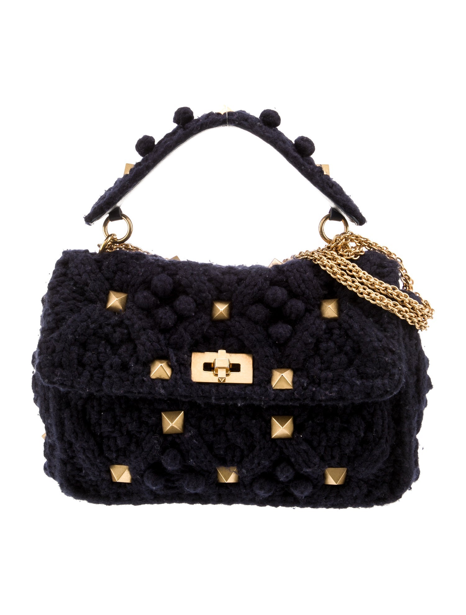 Valentino Rockstud Top Handle Bag