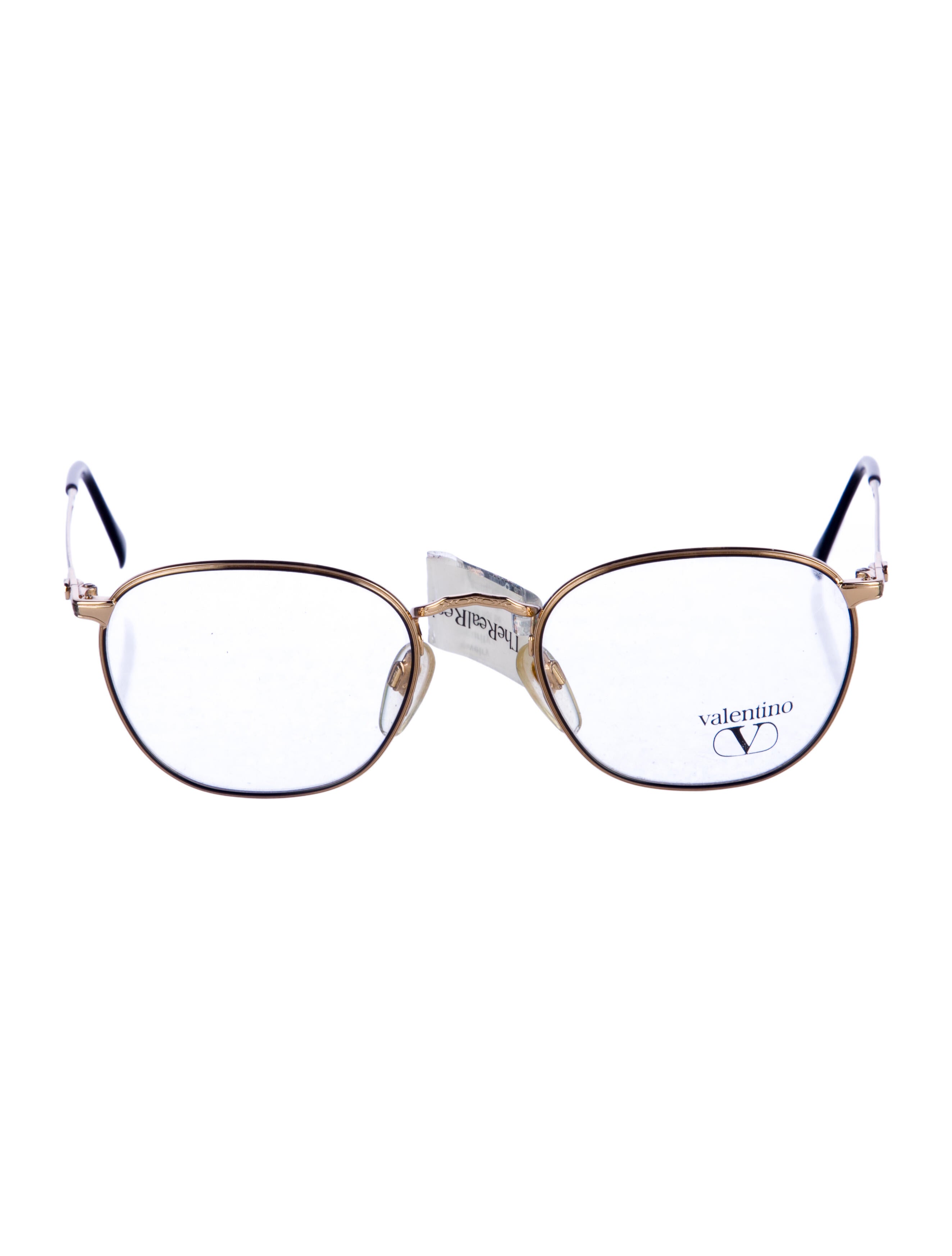 Valentino Rockstud Accents Round Eyeglasses