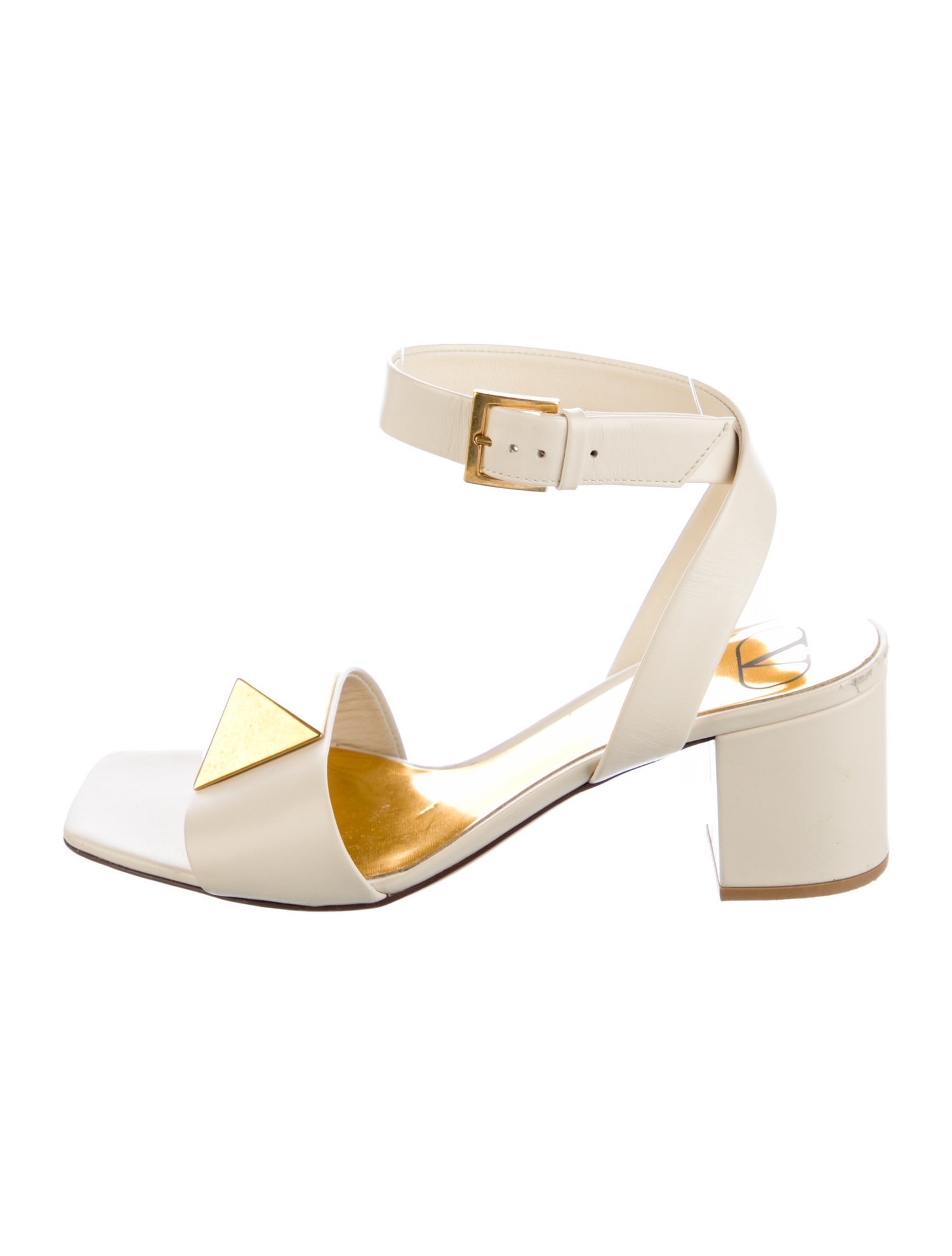 Valentino Rockstud Accents Leather Sandals