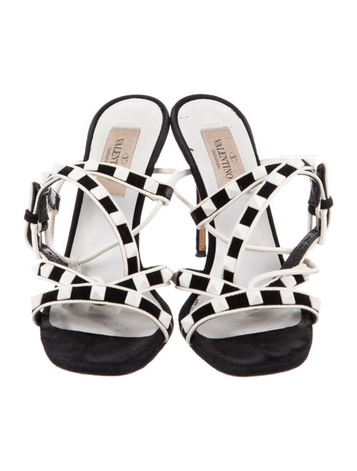 Valentino Rockstud Accents Suede Sandals