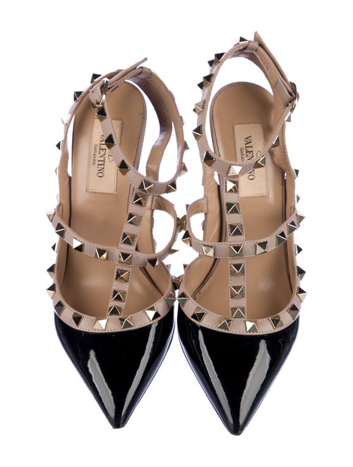 Valentino Rockstud Accents Patent Leather Pumps