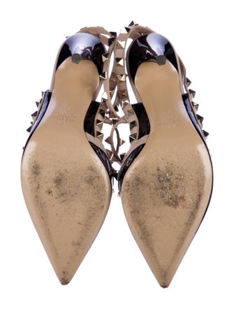 Valentino Rockstud Accents Patent Leather Pumps