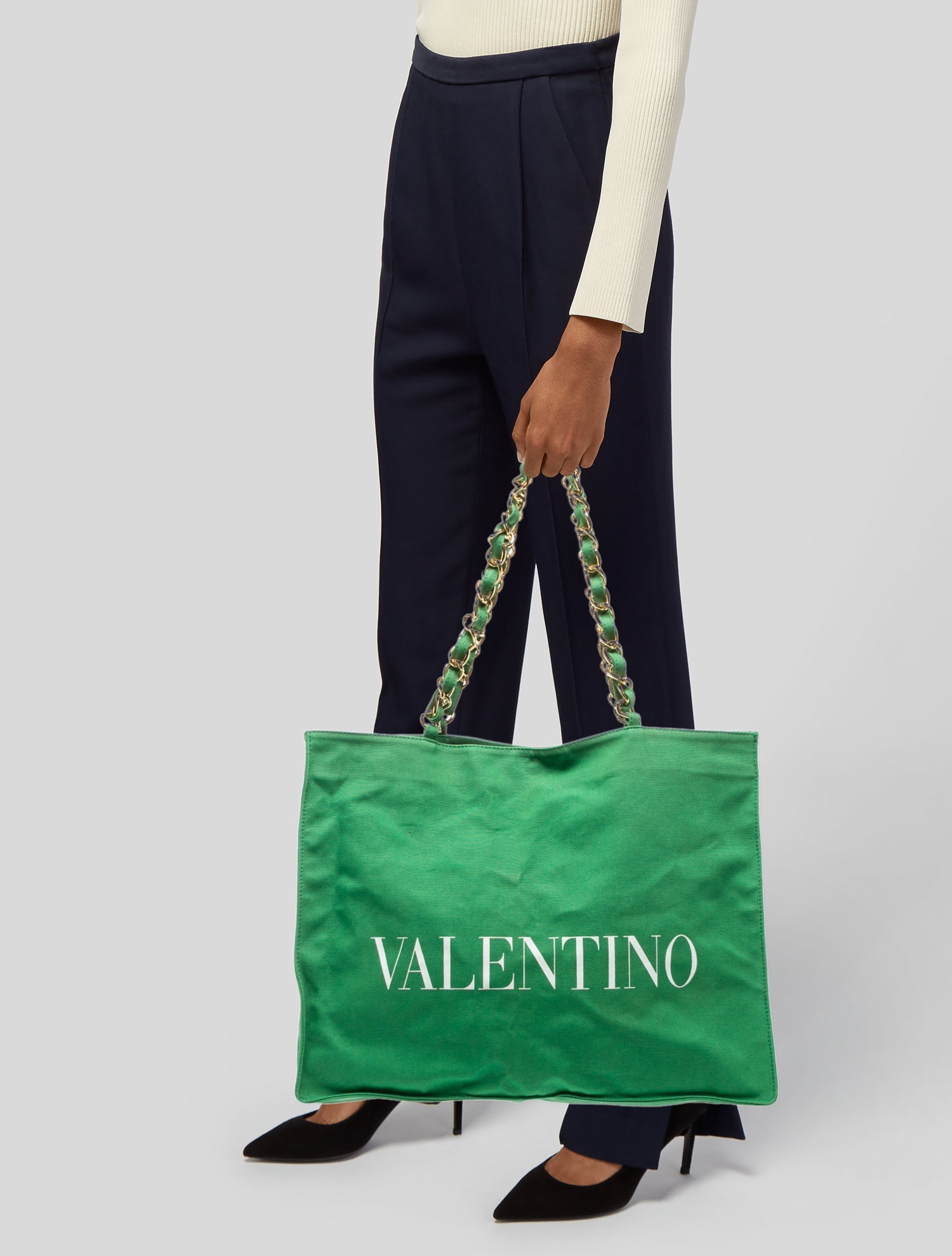 Valentino Canvas Tote