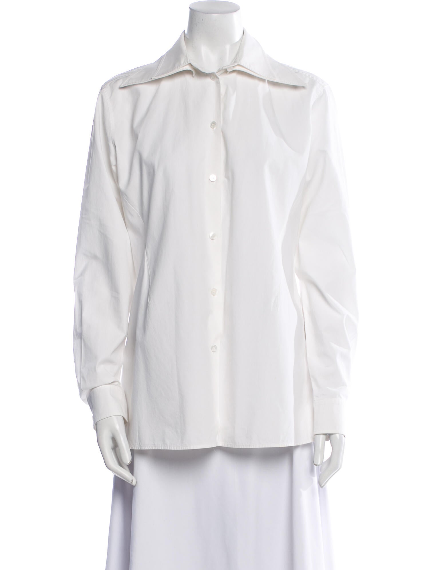 Valentino Long Sleeve Button-Up Top