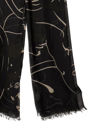 Valentino Cashmere Striped Scarf