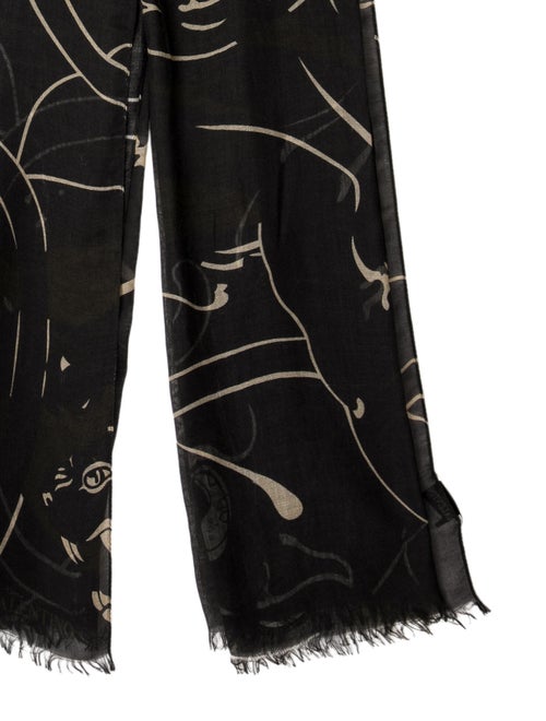 Valentino Cashmere Striped Scarf