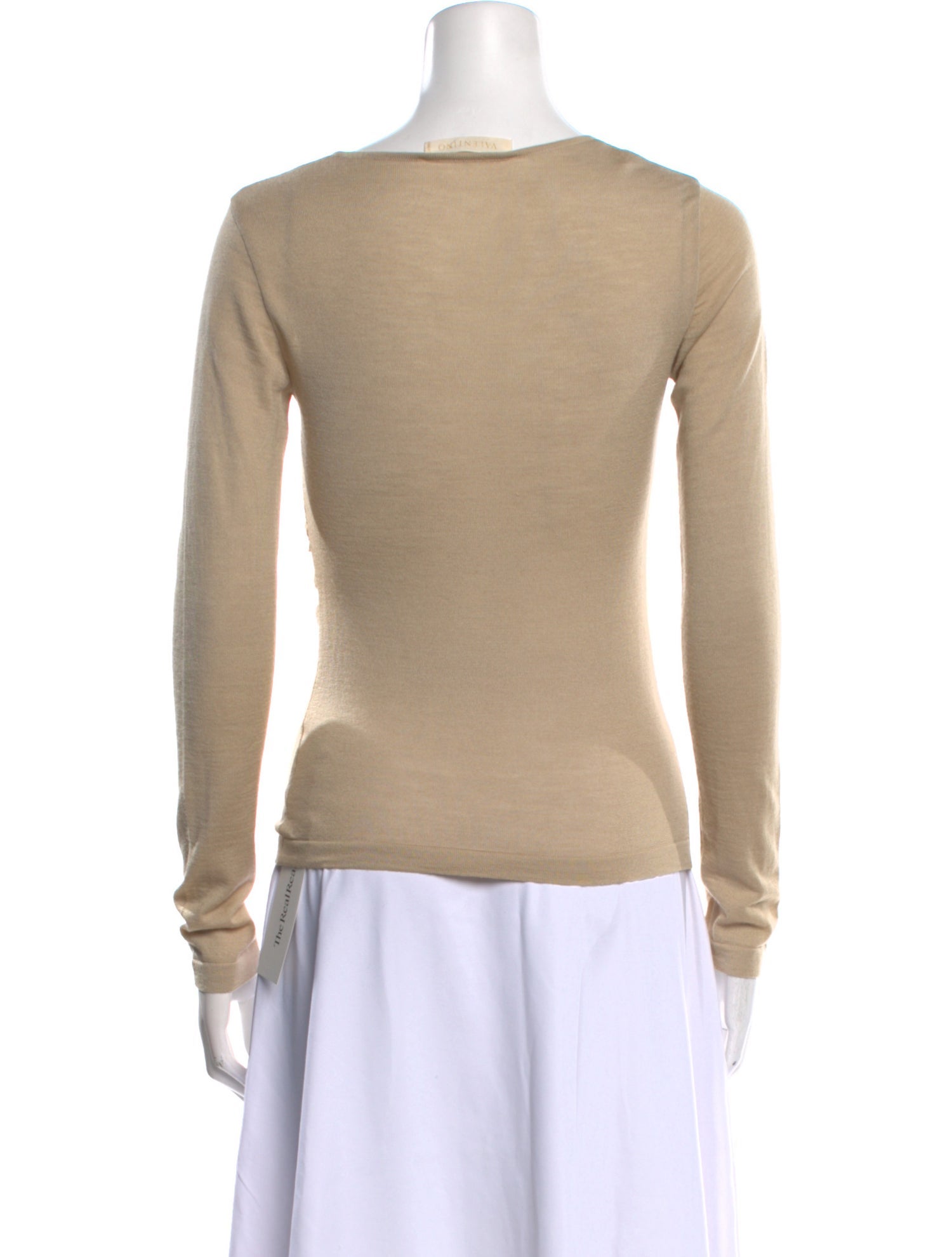 Valentino Virgin Wool V-Neck Top