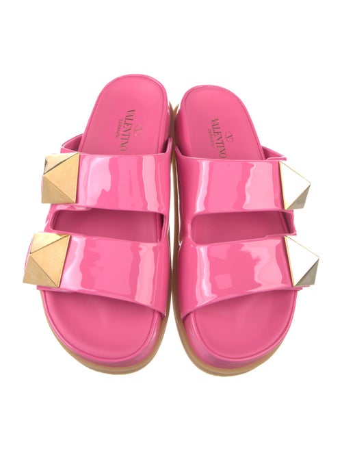 Valentino Roman Stud Rockstud Accents Slides