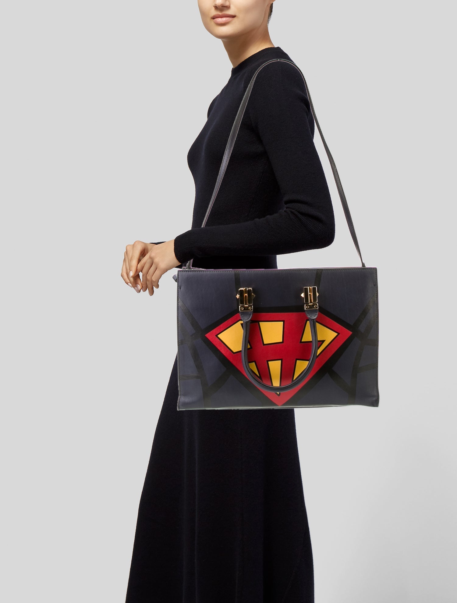 Valentino Leather Superhero Superman