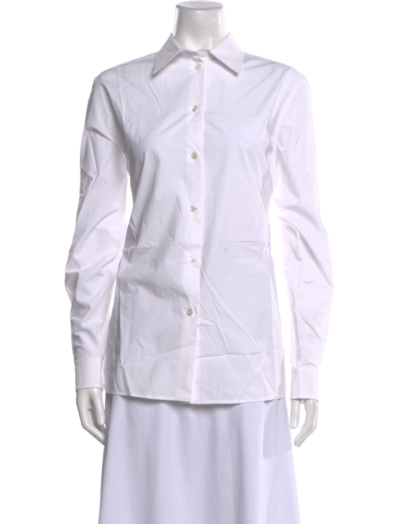 Valentino Long Sleeve Button-Up Top