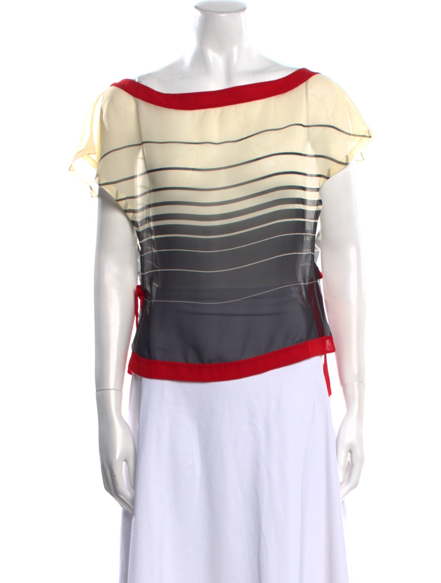 Valentino Sand Striped Top