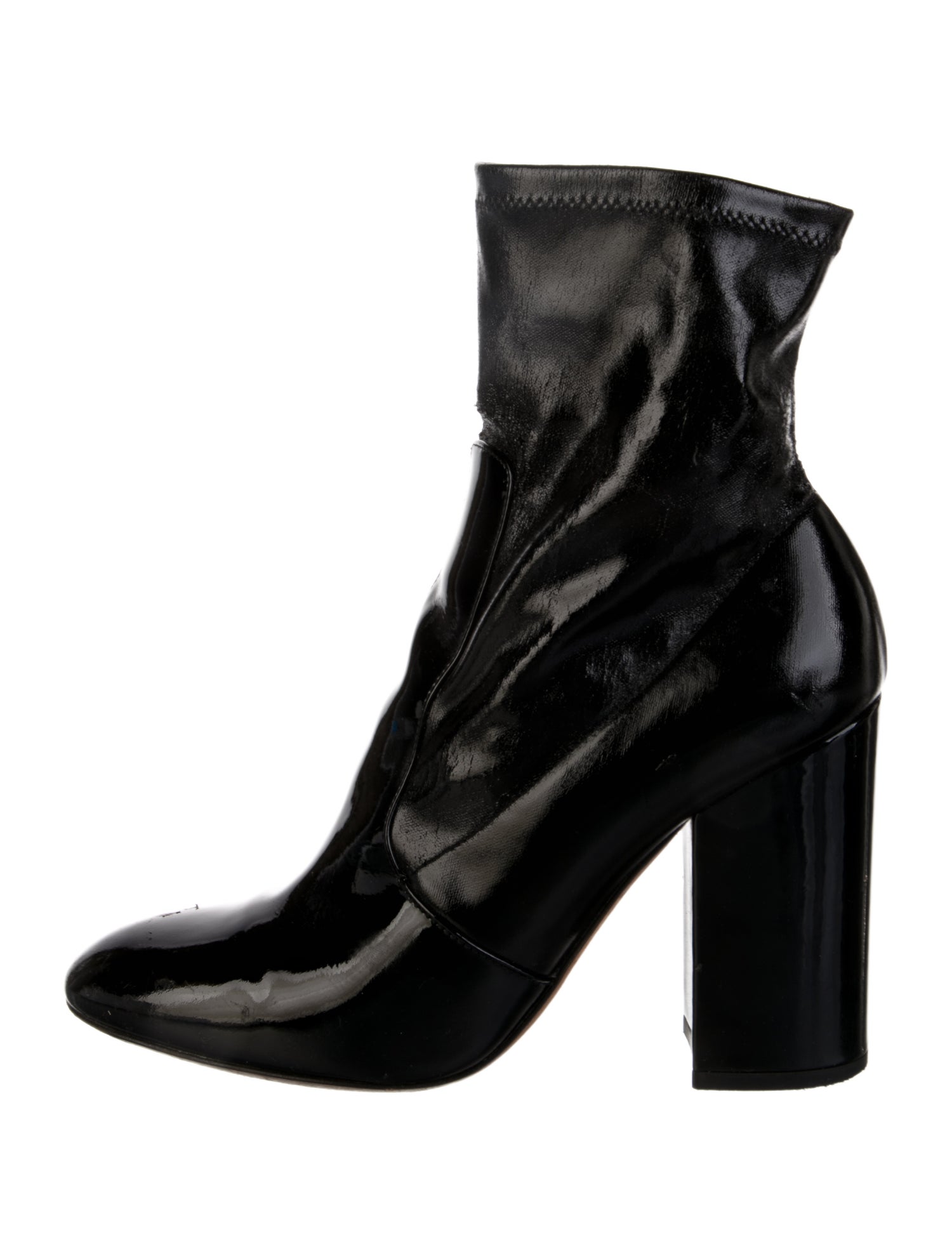 Valentino Patent Leather Sock Boots