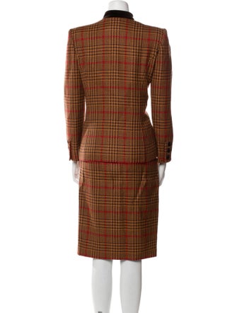 Valentino Houndstooth Print Skirt Set