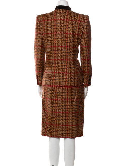 Valentino Houndstooth Print Skirt Set