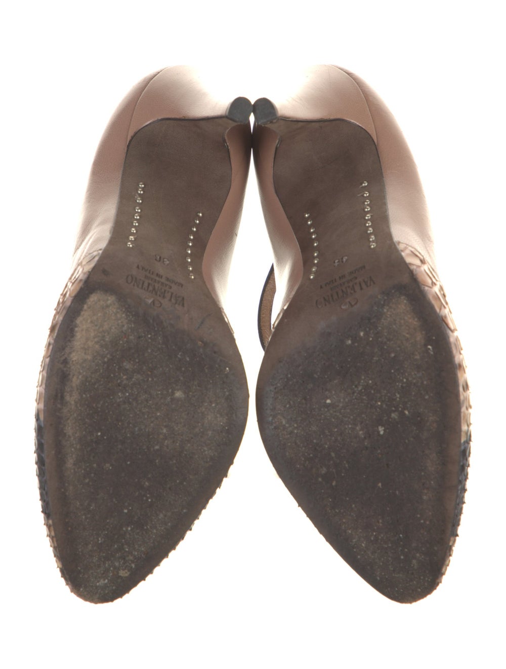 Valentino Python D'Orsay Pumps Neutrals Animal Pr… - image 5
