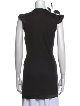 Valentino Scoop Neck Short Sleeve Tunic