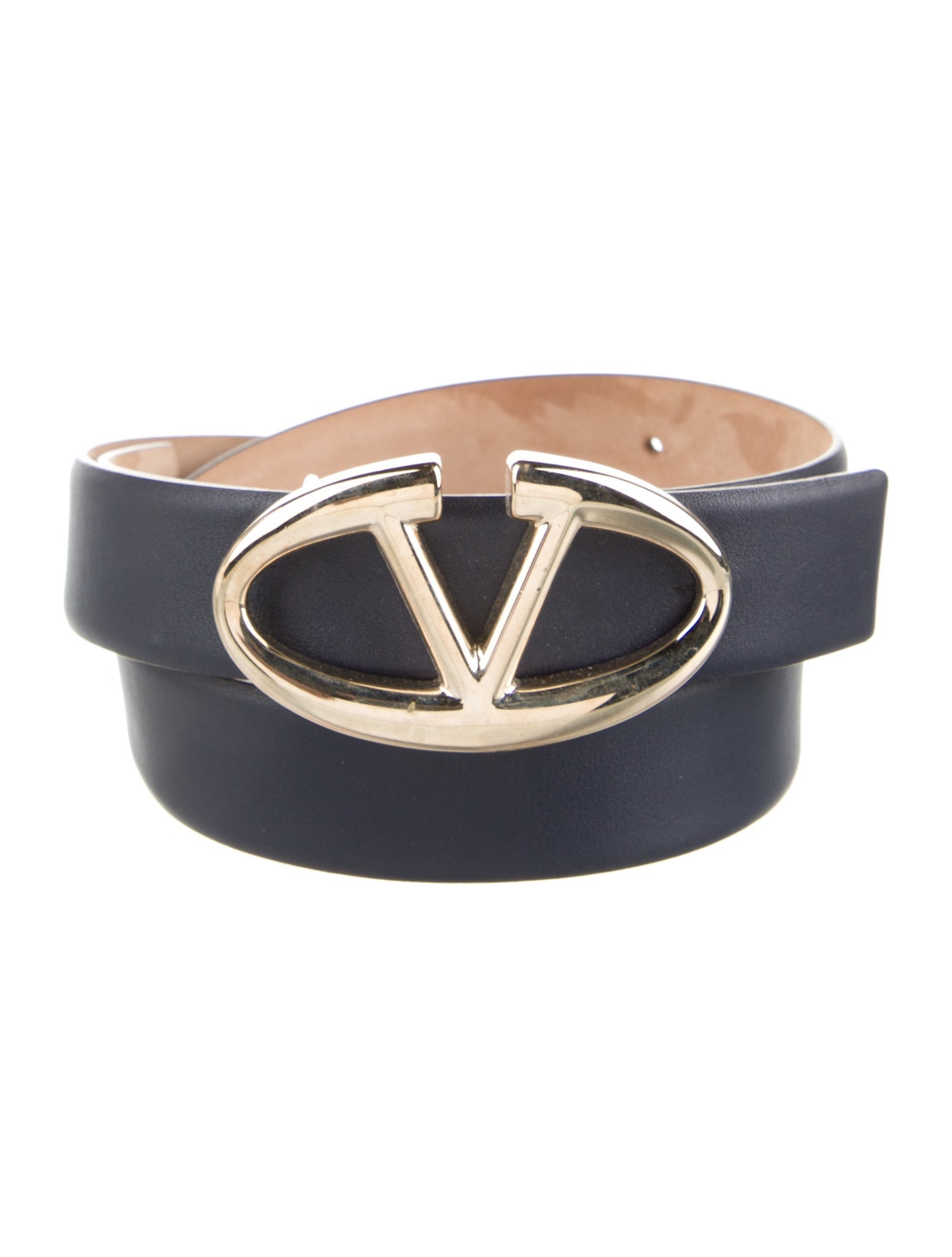 Valentino Skinny Leather Belt