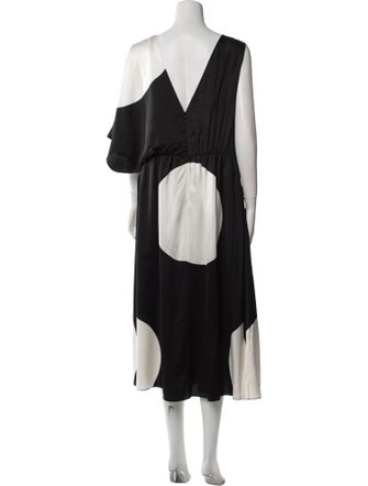 Valentino V-Neck Long Dress