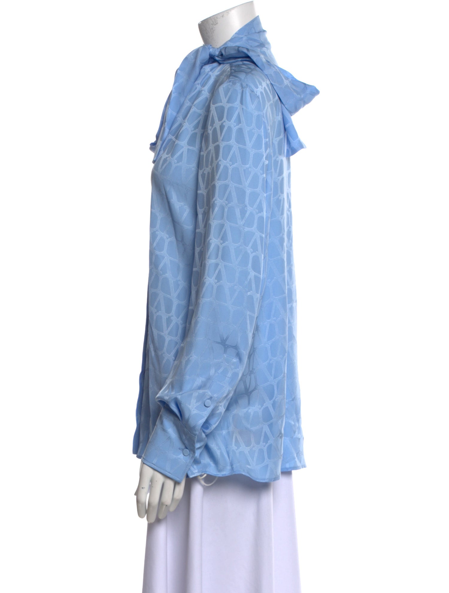 Valentino Silk Mock Neck Blouse w/ Tags