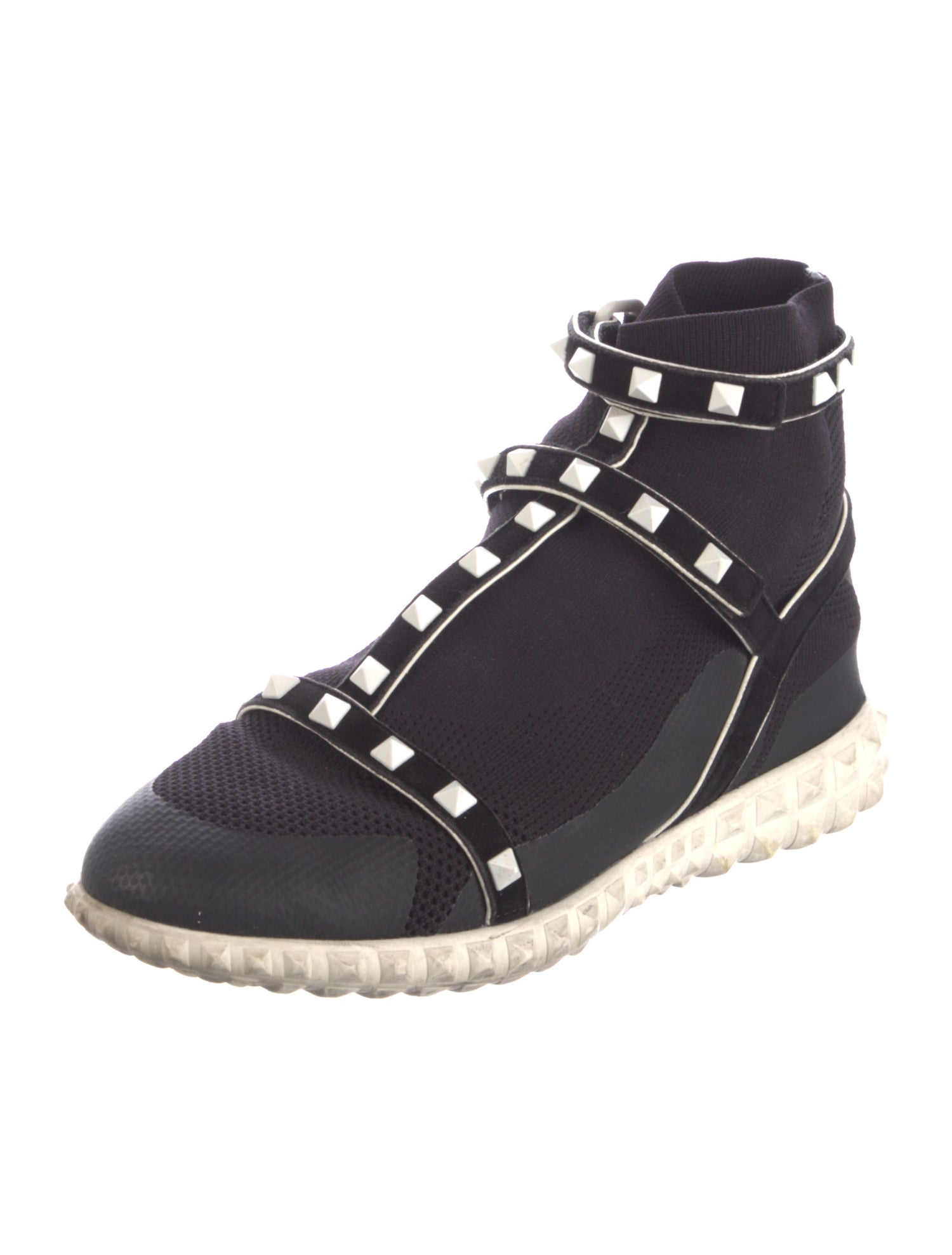Valentino Rockstud Accents Studded Accents Sock Sneakers