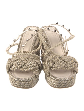 Valentino Rockstud Accents Studded Accents Espadrilles