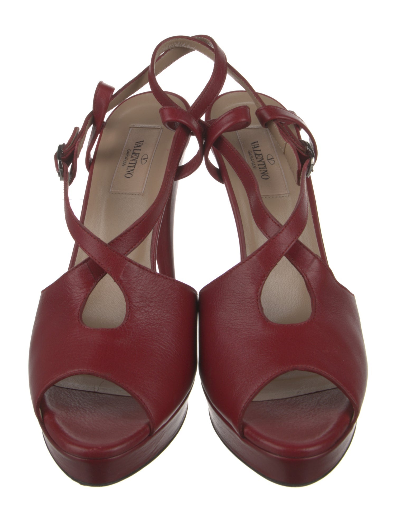 Valentino Leather Gladiator Sandals