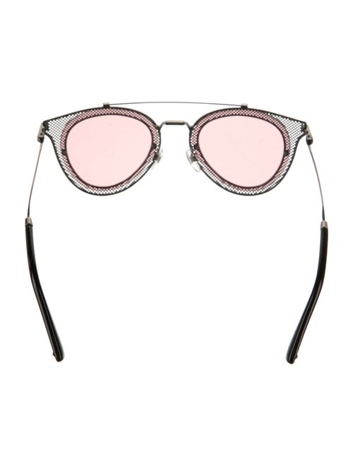 Valentino Rockstud Accents Round Sunglasses
