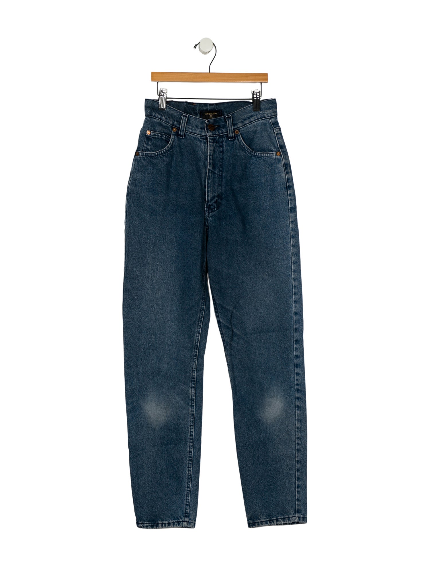 Valentino High-Rise Straight Leg Jeans