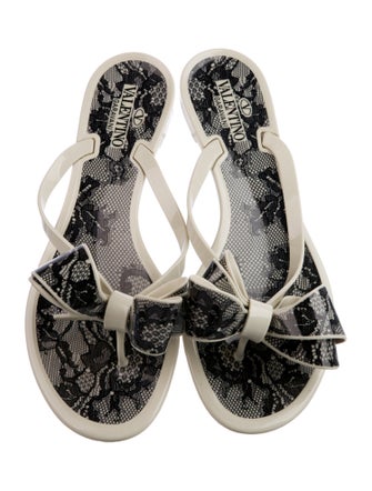 Valentino Rubber Printed Slides