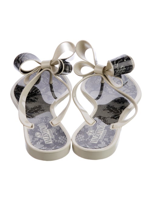 Valentino Rubber Printed Slides