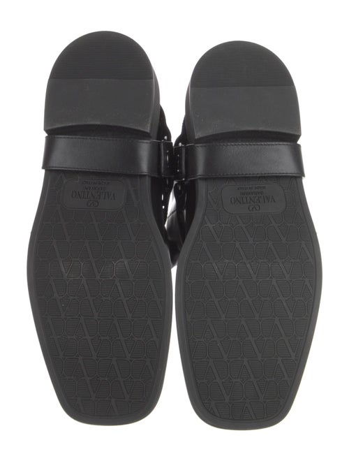 Valentino Leather Moto Boots