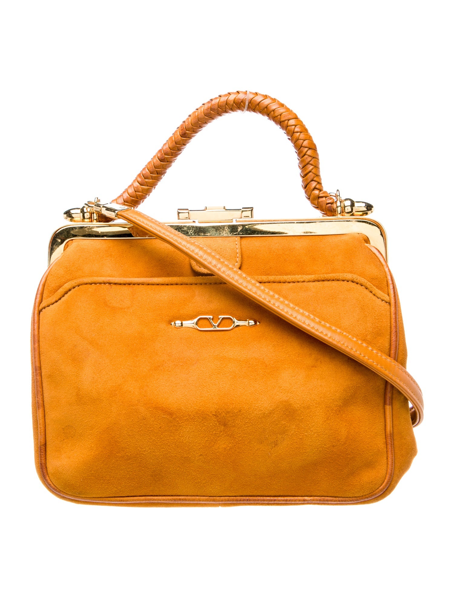 Valentino Suede Shoulder Bag Vintage