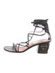Valentino Leather Gladiator Sandals