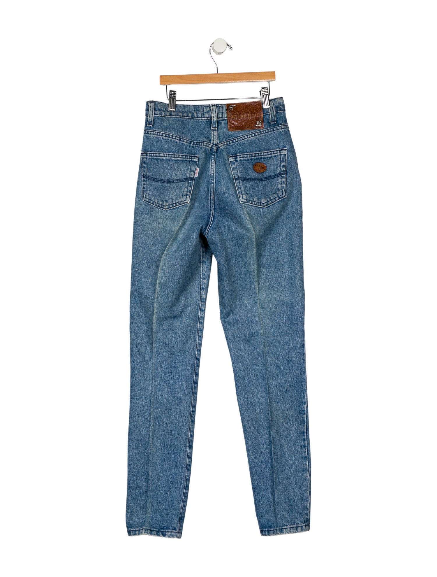 Valentino Mid-Rise Straight Leg Jeans