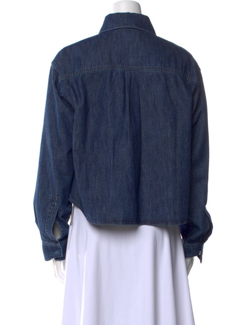 Valentino Long Sleeve Button-Up Top