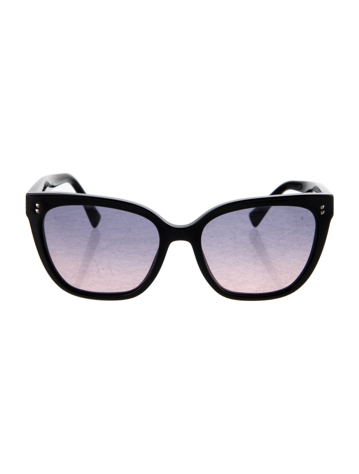 Valentino Gradient Rockstud Accents Sunglasses