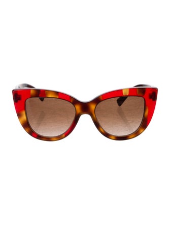 Valentino Rockstud Accents Cat-Eye Sunglasses