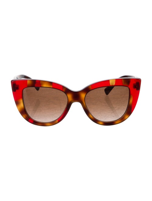 Valentino Rockstud Accents Cat-Eye Sunglasses