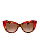 Valentino Rockstud Accents Cat-Eye Sunglasses