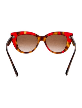 Valentino Rockstud Accents Cat-Eye Sunglasses