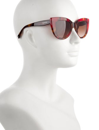 Valentino Rockstud Accents Cat-Eye Sunglasses