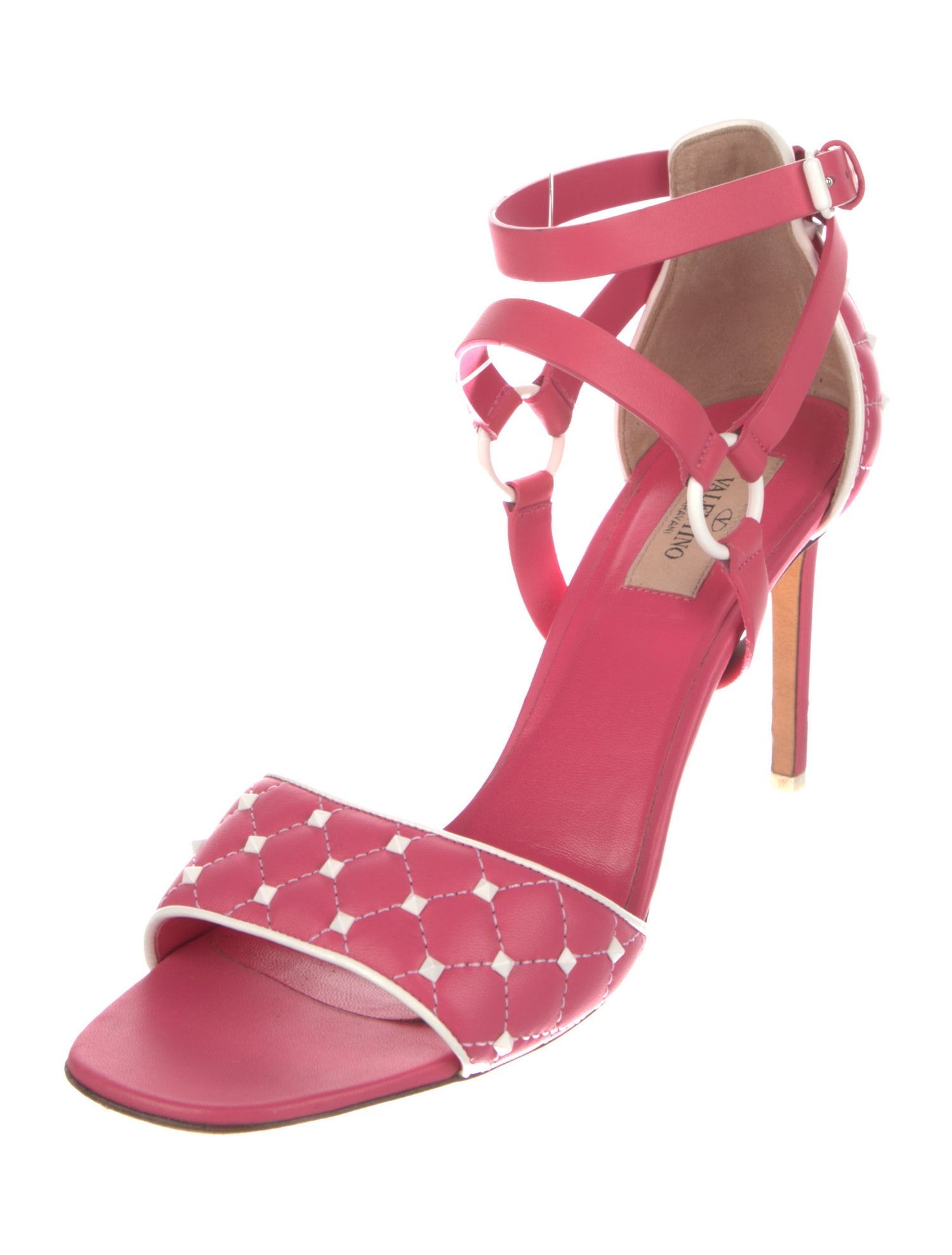 Valentino Rockstud Accents Leather D'Orsay Pumps