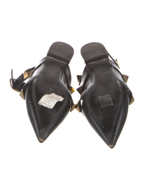 Valentino Rockstud Accents Leather Mules