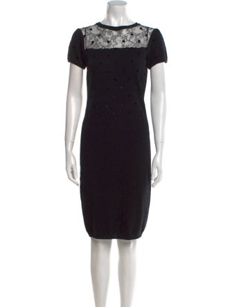 Valentino Wool Knee-Length Dress