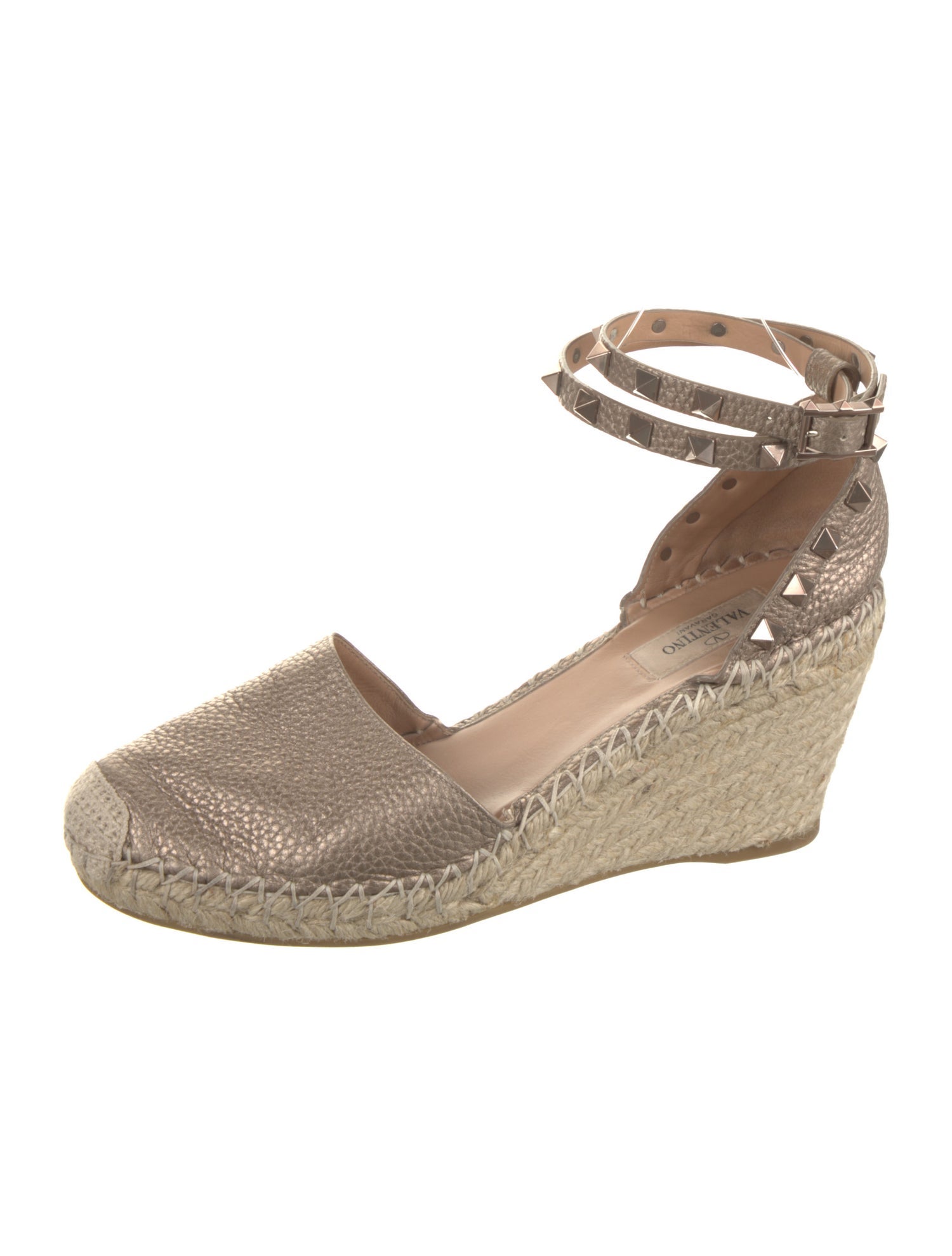 Valentino Rockstud Accents Leather D'Orsay Pumps