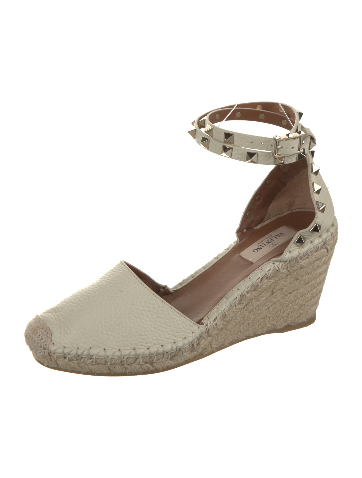 Valentino Rockstud Accents Leather D'Orsay Pumps